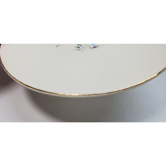 3 Edwin Knowles China Blue Bells Saucers - Picture 11 of 12